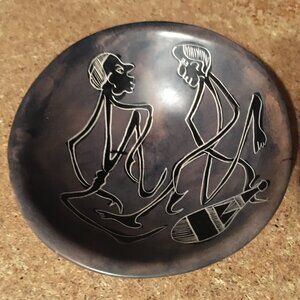 SMALL AFRICAN BOWL HAND MADE TRIBAL BATIVE STYLE STONE CUP BOWL